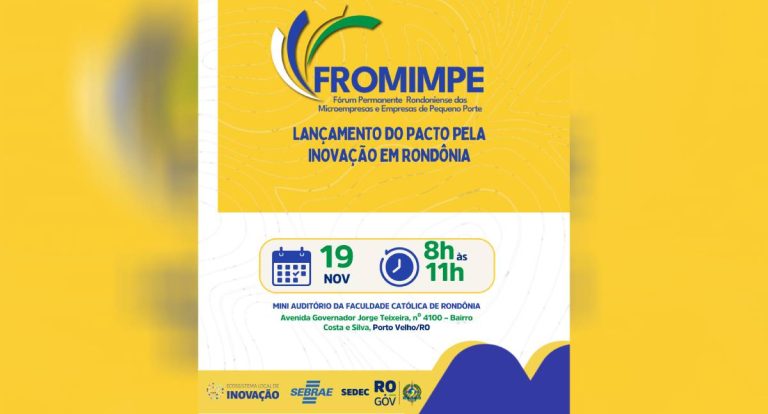 Rondônia lança Pacto Estadual pela Inovação para fortalecer o ecossistema tecnológico e sustentável