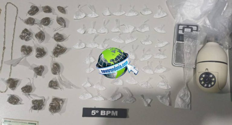 Traficante é preso pela PM durante ação contra o tráfico de drogas no Orgulho do Madeira