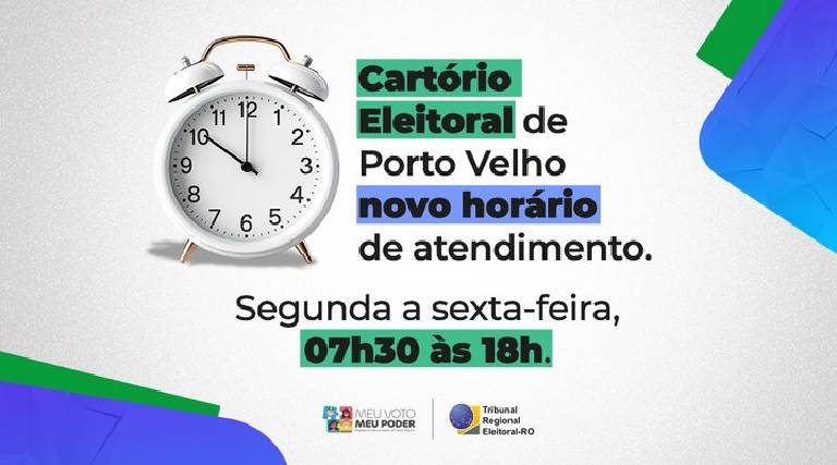 TRE-RO amplia horário no Cartório Eleitoral de Porto Velho
