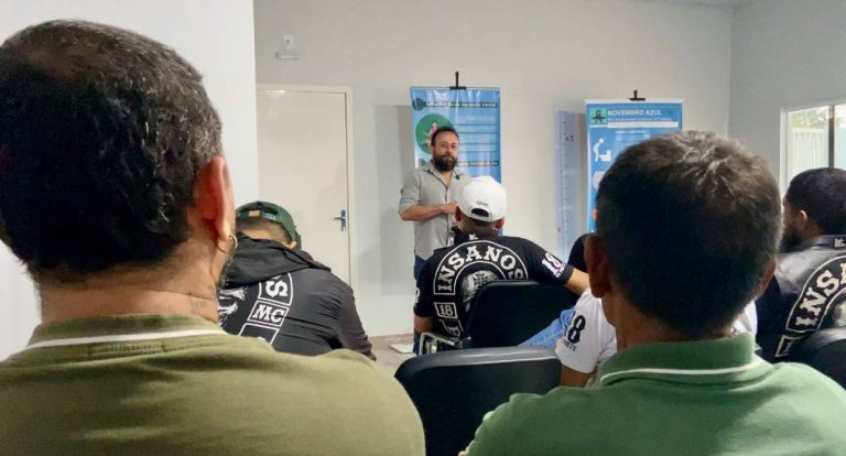 USF Três Marias promove ação com grupos de motociclistas para reforçar prevenção ao câncer de próstata