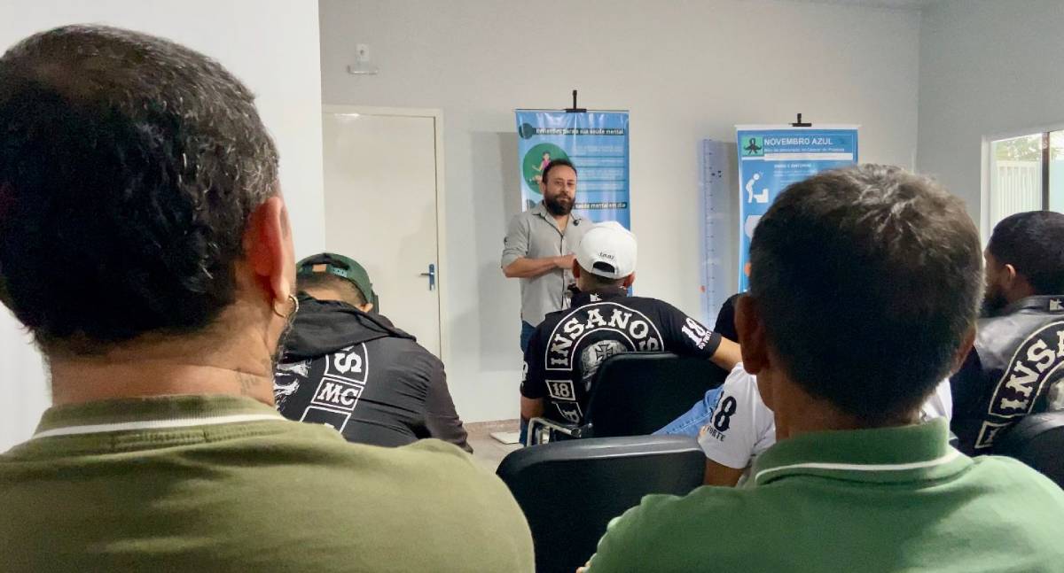 USF Três Marias promove ação com grupos de motociclistas para reforçar prevenção ao câncer de próstata