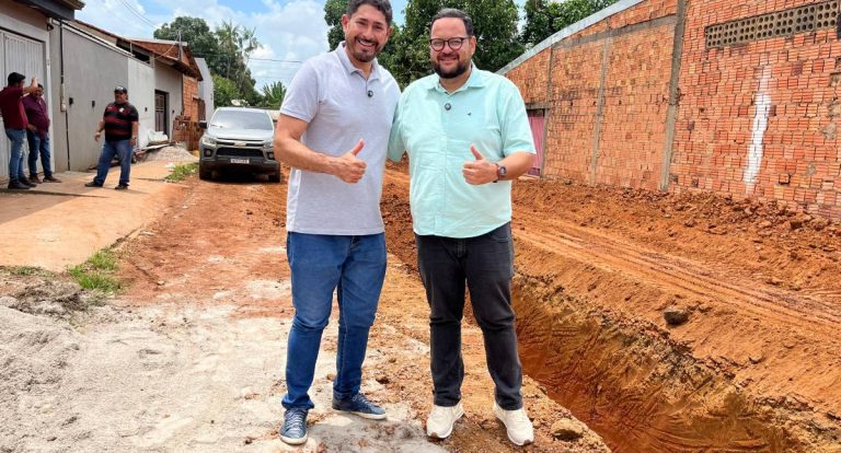 Vereador Márcio Pacele fiscaliza obras de drenagem no bairro Igarapé e reforça compromisso com infraestrutura