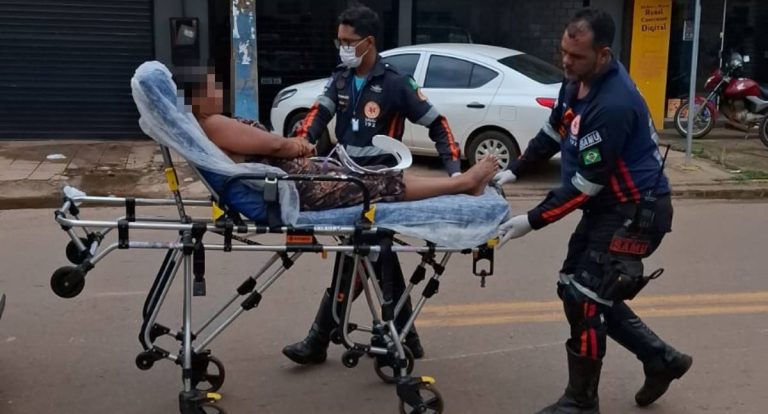 Motociclista fica ferida após linha de cerol causar queda na zona Leste de Porto Velho