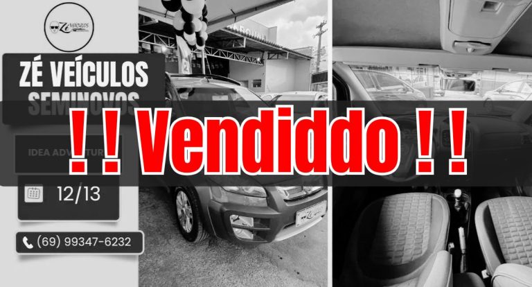 Fiat Idea Adventure 2012/2013 Completo na Zé Veículos