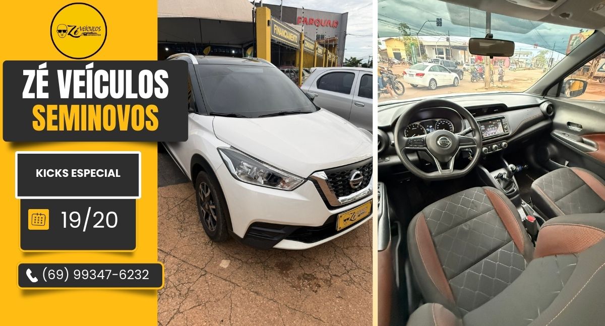Nissan Kicks Especial 2020 Completo Zé Veículos