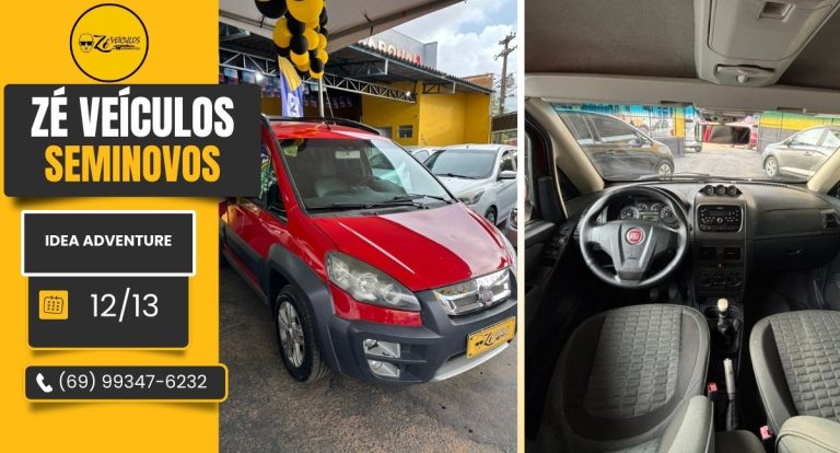 Fiat Idea Adventure 2012/2013 Completo na Zé Veículos