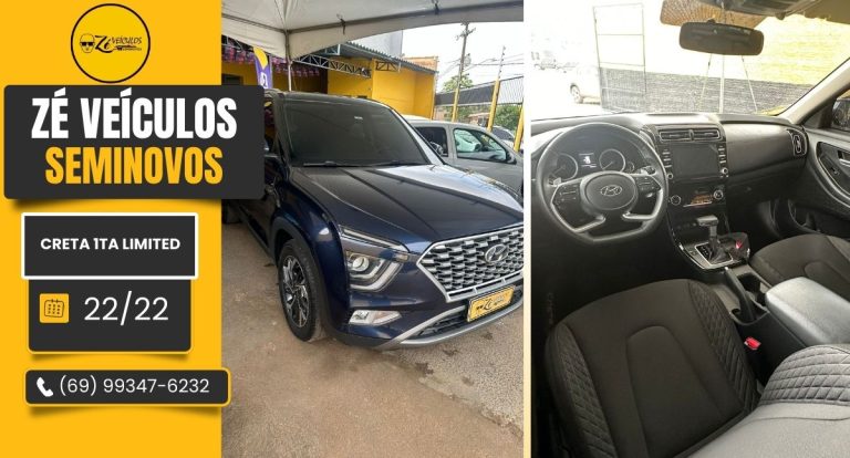 Creta 1.0T Limited 2022 Excelente Oportunidade na Zé Veículos