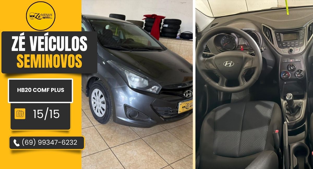 HB20 Comfort Plus 2015 em Excelente Condição na Zé Veículos