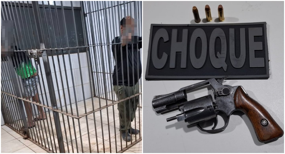 Ação rápida do BPChoque leva à prisão de dupla armada na zona sul