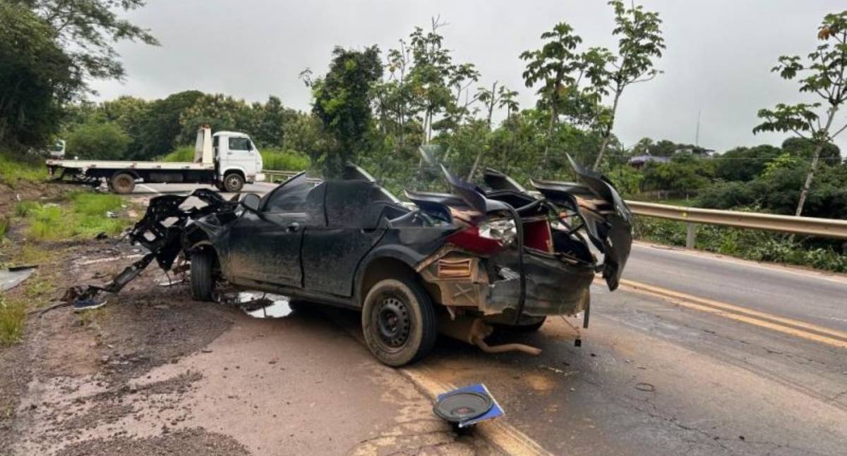 Acidente grave é registrado na curva do km 433 da BR-364