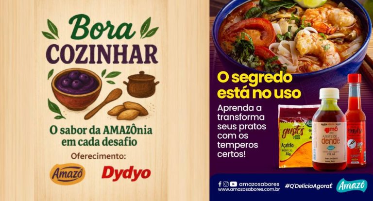 Agenda News: Amazô Sabores lança “Bora Cozinhar?” com desafio gastronômico