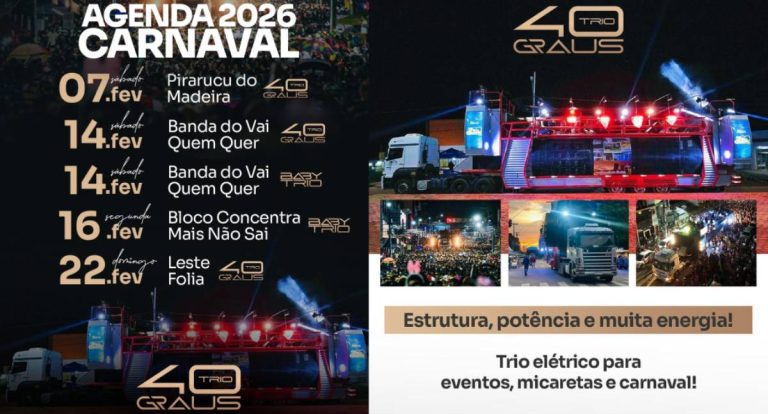 Agenda News: Folia garantida com Trio 40 Graus e Baby Trio nas ruas