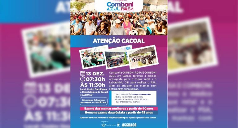 ASSDACO realiza última edição do ano da campanha gratuita de prevenção ao câncer em Cacoal