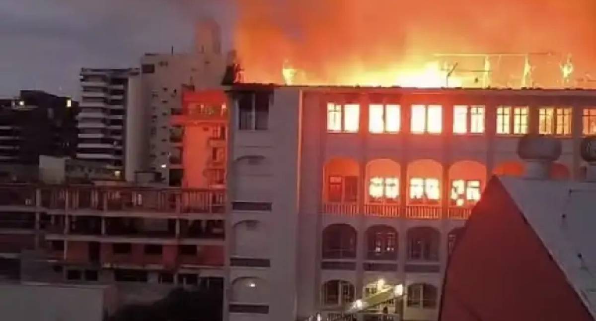 Colégio Marista de Santa Maria sofre incêndio
