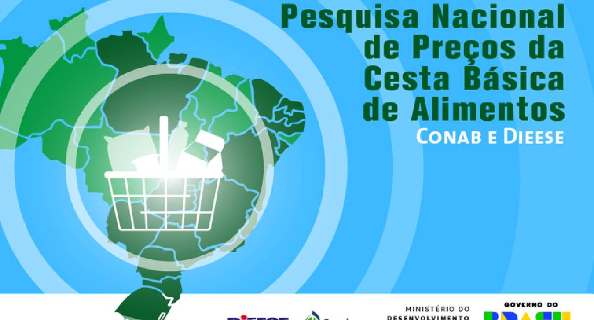 Conab e Dieese apontam para queda de preço da cesta básica de alimentos em 24 capitais brasileiras