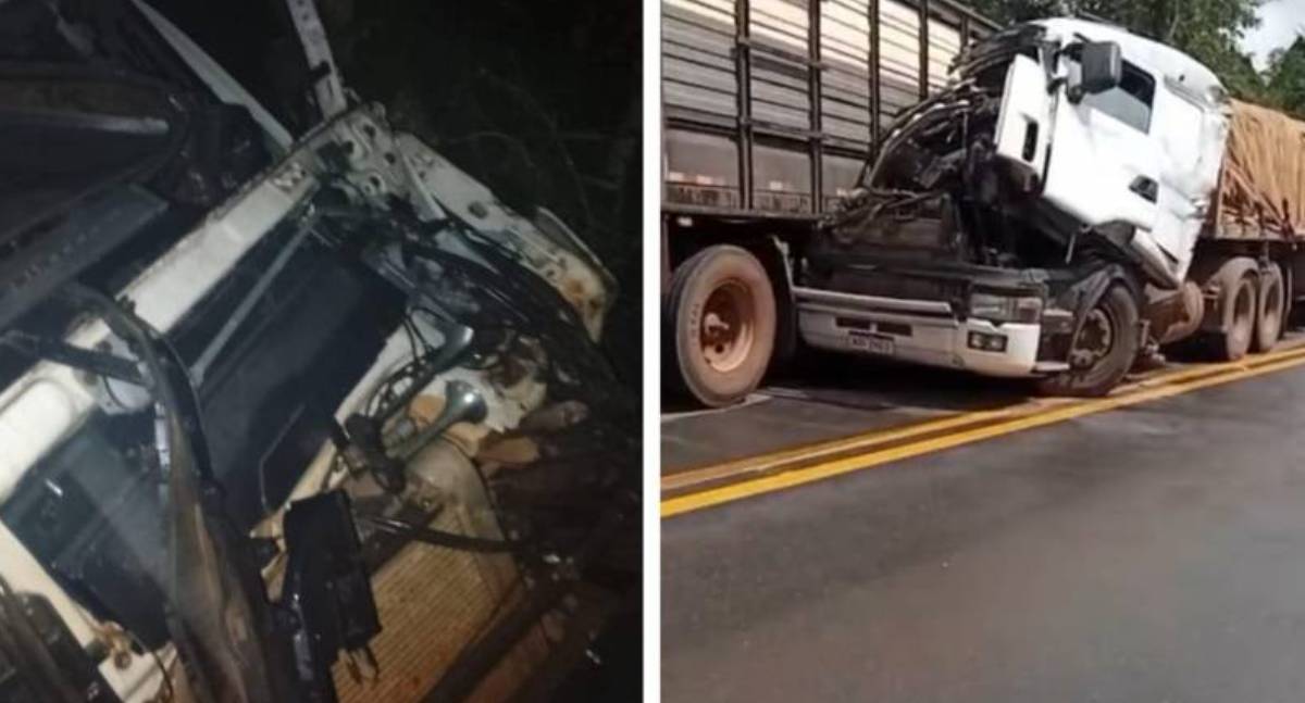 Dois acidentes com caminhões são registrados próximos a Vilhena
