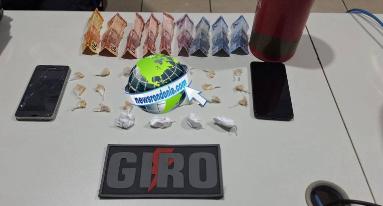 Dupla é flagrada com cocaína e crack em Porto Velho pelo GIRO