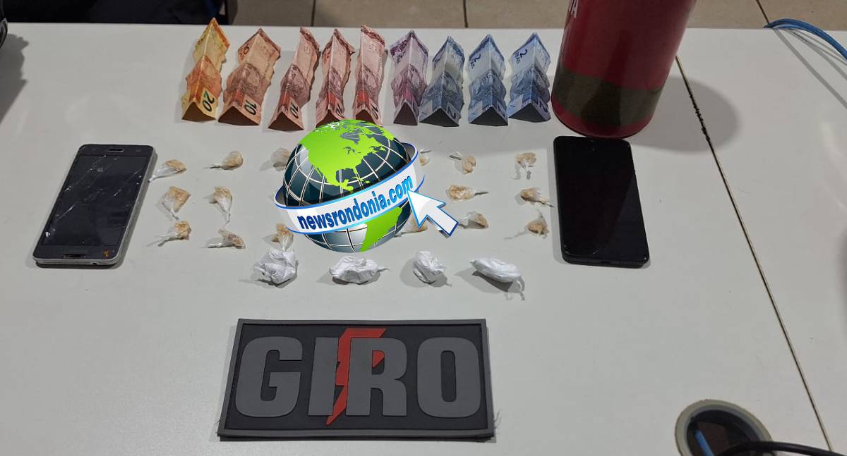 Dupla é flagrada com cocaína e crack em Porto Velho pelo GIRO