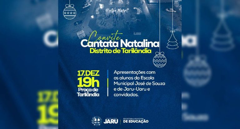 É hoje! Prefeitura de Jaru realiza a primeira Cantata Natalina de Tarilândia