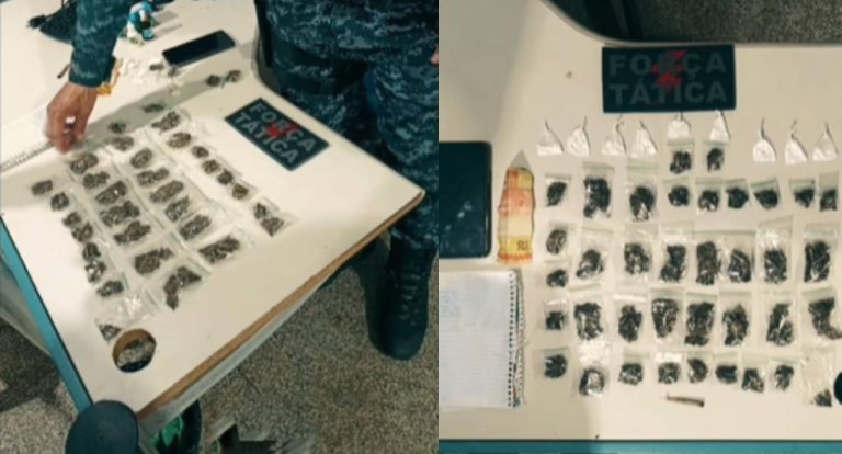 Força Tática prende duas mulheres por tráfico de drogas