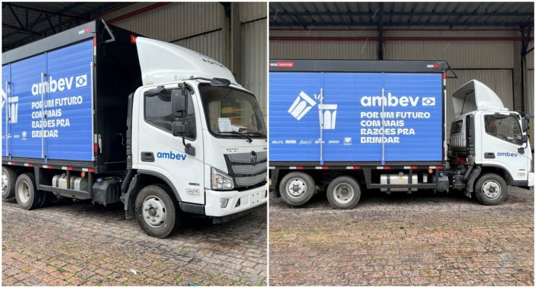 Foton entrega veículos customizados para rotas urbanas e regionais da Ambev