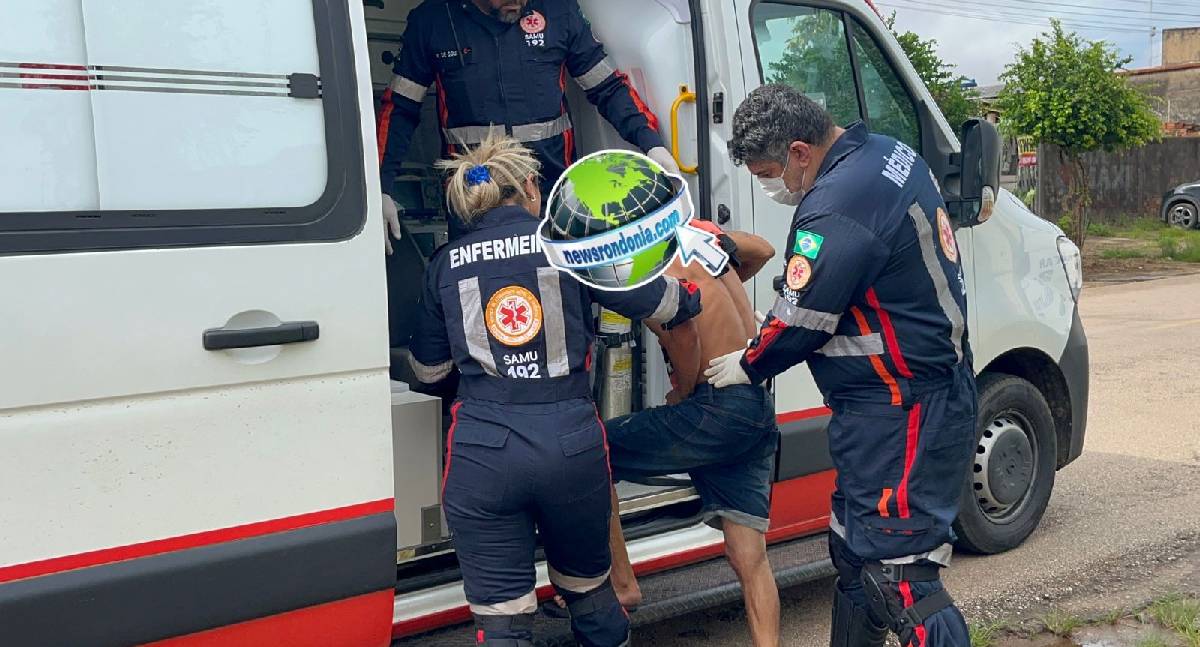 Homem é ferido com espeto de churrasco no centro de Porto Velho