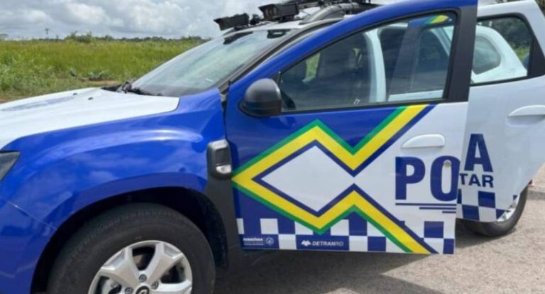 Homem é preso com moto furtada após romper tornozeleira em RO