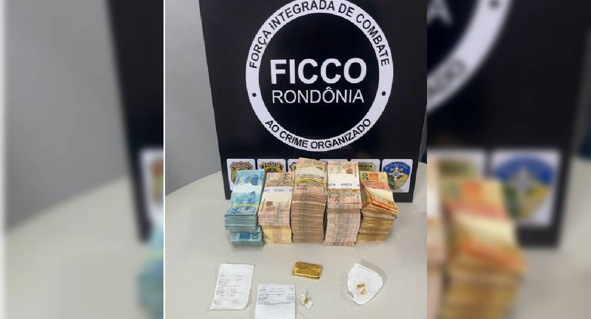 Homem é preso com R$ 245 mil e barra de ouro pela FICCO/RO
