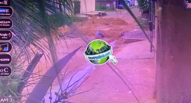 Idoso é filmado entrando em vala e está desaparecido desde domingo em Porto Velho