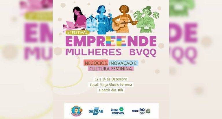 Ieda Chaves participa da cerimônia do 1º Festival Empreende Mulheres BVQQ neste sábado (13), em Porto Velho