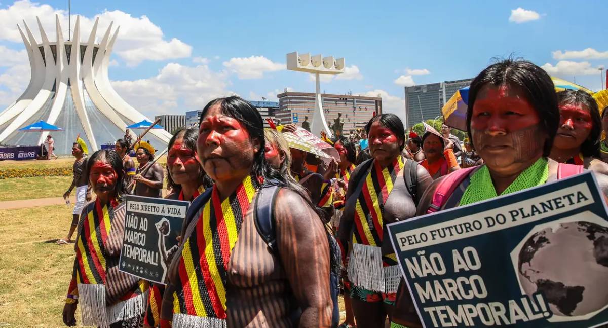 Indígenas celebram remarcação de julgamento do Marco Temporal