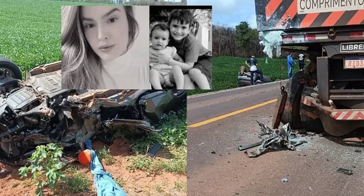 Mãe e dois filhos morrem em acidente na rodovia MT 243