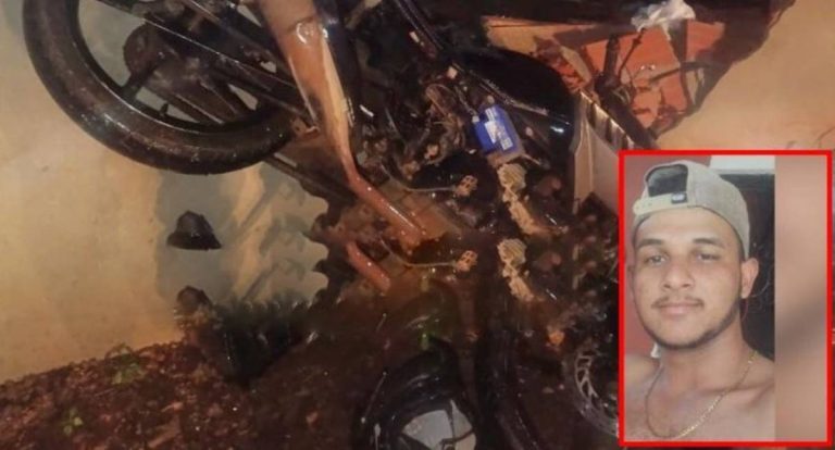 Motociclista morre ao colidir contra muro da Secretaria de Obras