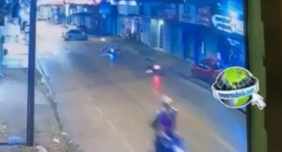 Motorista provoca acidente e fere dois motociclistas