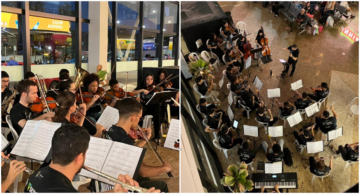 Orquestra Villa Lobos leva clássicos de Natal à Rodoviária de Porto Velho