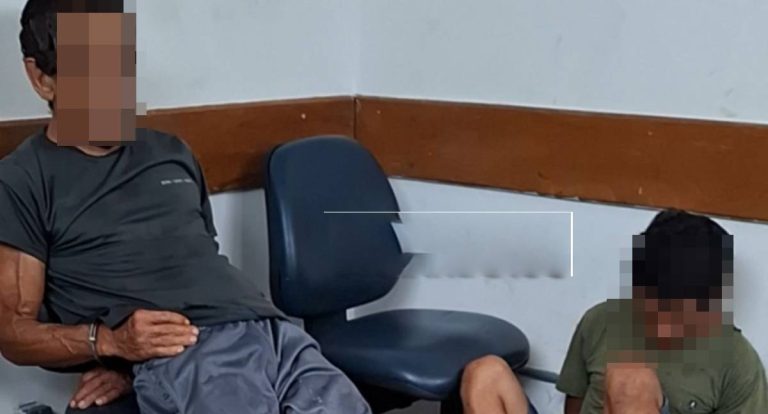 Pai e filho são presos após resistência e tentativa de agressão contra policial em Nova Colina