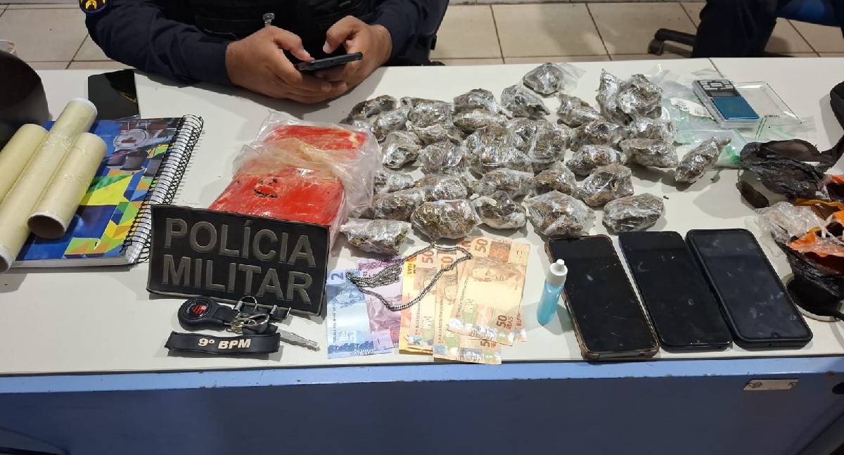 PM estoura boca de fumo na zona sul e prende suspeito em flagrante
