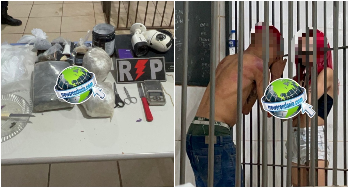 Polícia fecha ponto de drogas e prende casal em Porto Velho