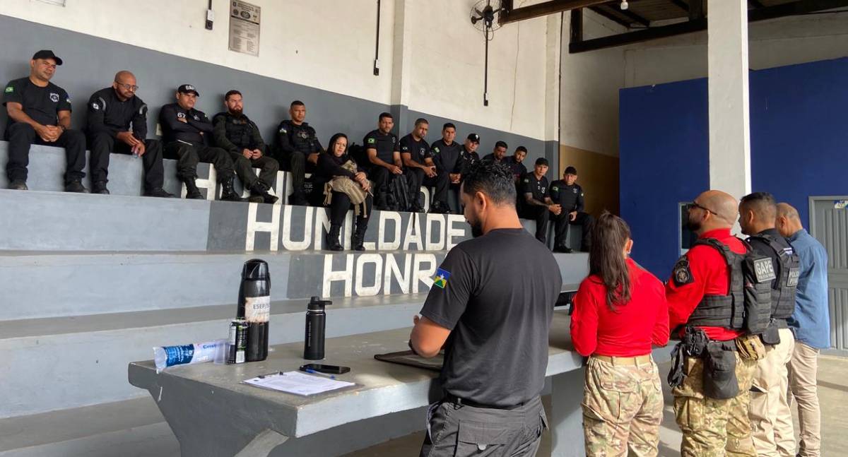 Policiais Penais participam de curso de técnicas de armamento e tiro, em Porto Velho