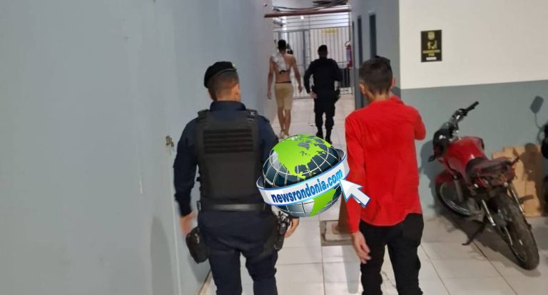 Policial militar e amigo são presos com motocicleta furtada no centro de Porto Velho