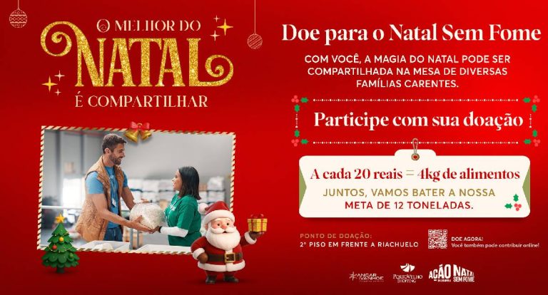Porto Velho Shopping arrecada alimentos para Natal Sem Fome