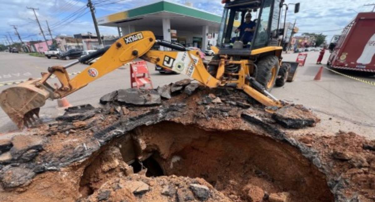 Prefeitura atua em dois pontos da zona Sul para substituir manilhas e corrigir danos no asfalto