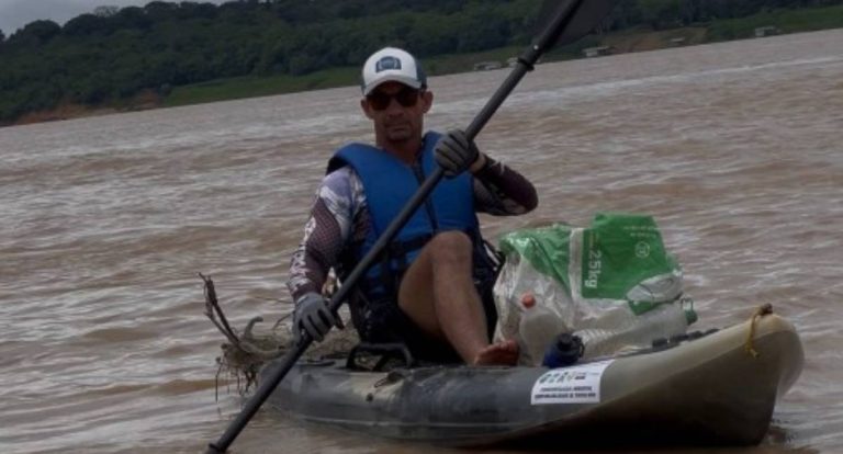 Prefeitura destaca ação dos Caiaqueiros que recolheram resíduos no rio Madeira