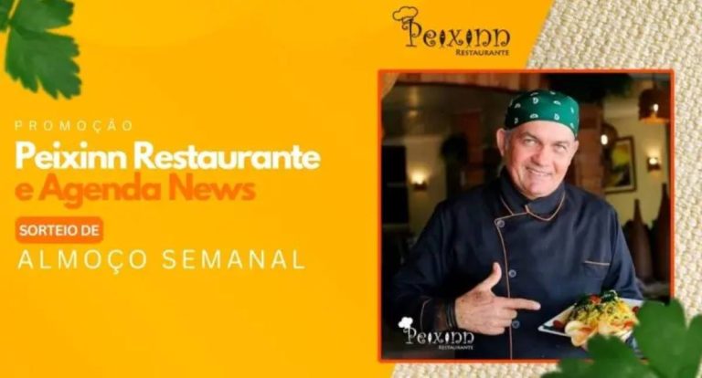 Resultado do sorteio: almoço no Peixinn Restaurante