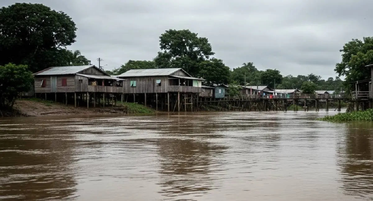 Rio Acre sobe lentamente e pode atingir 15,40 m em Rio Branco