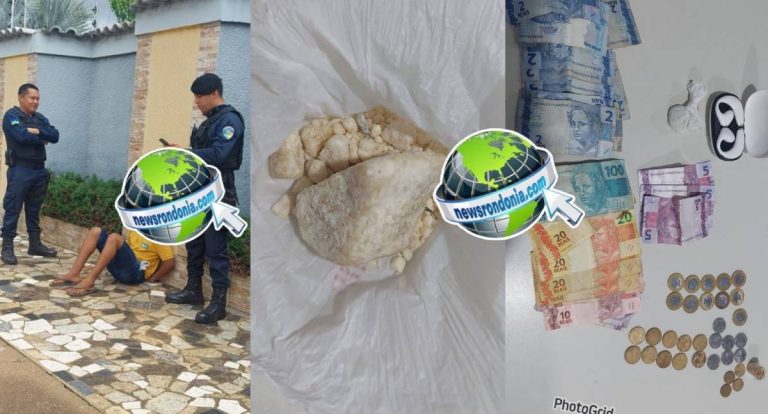 Sargento Machado e equipe apreendem adolescente vendendo crack em Porto Velho