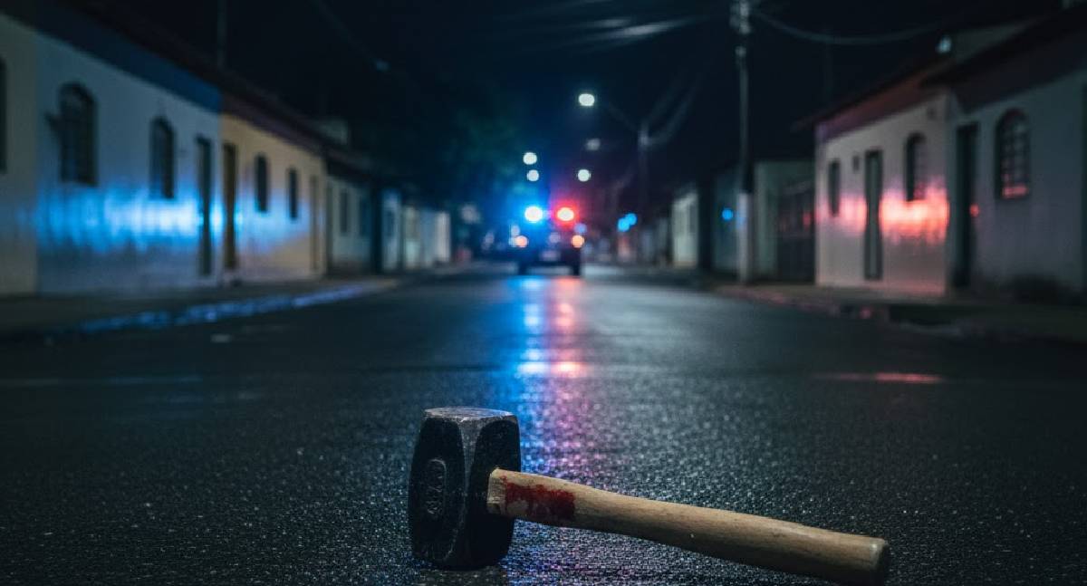 Suspeito conhecido como Loirinho agride homem a marretadas