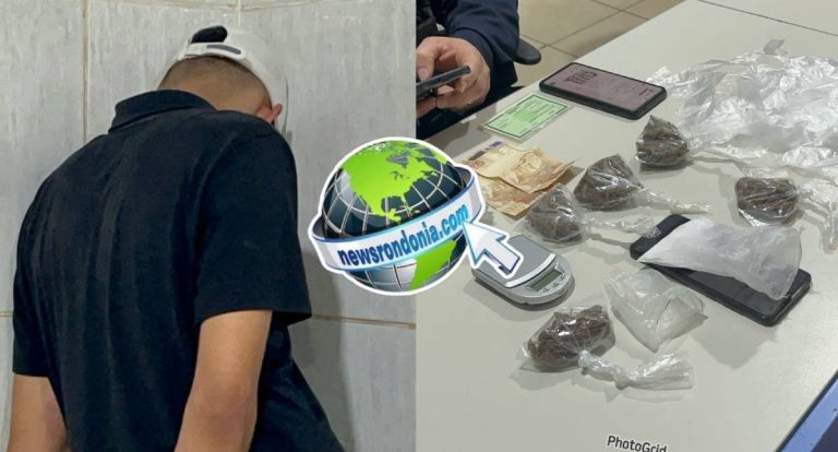 Traficante foge, mas se entrega ao ver a mãe presa por drogas em Porto Velho