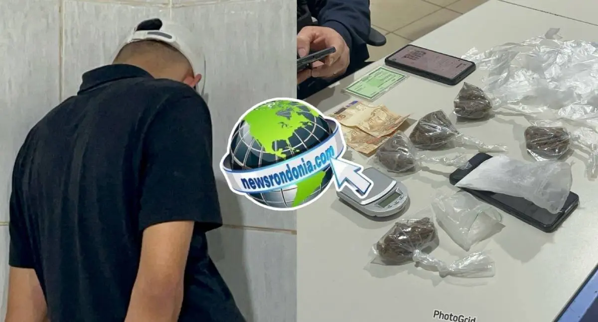 Traficante foge, mas se entrega ao ver a mãe presa por drogas em Porto Velho