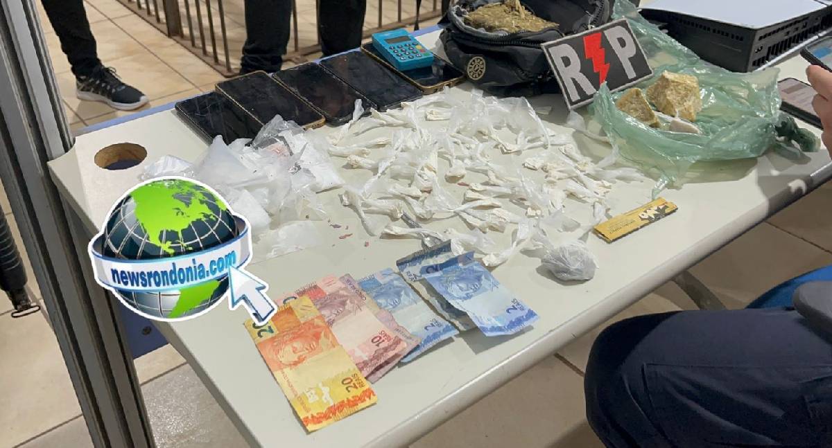 Trio é preso por tráfico em boca de fumo no Costa e Silva